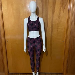 Victoria’s Secret Sport Outfit Bra - Medium & Leggings - Small Panther Crown